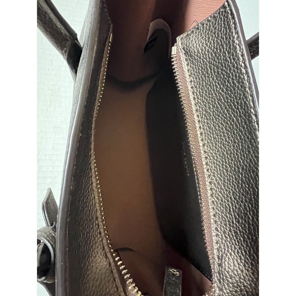 KATE SPADE NEW YORK Eva Top Satchel Ash Metallic Brown Handbag Purse w/ Wallet - Picture 6 of 16